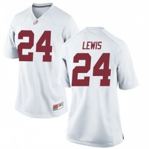 Women's Alabama Crimson Tide #24 Terrell Lewis White Game NCAA College Football Jersey 2403ODYG3